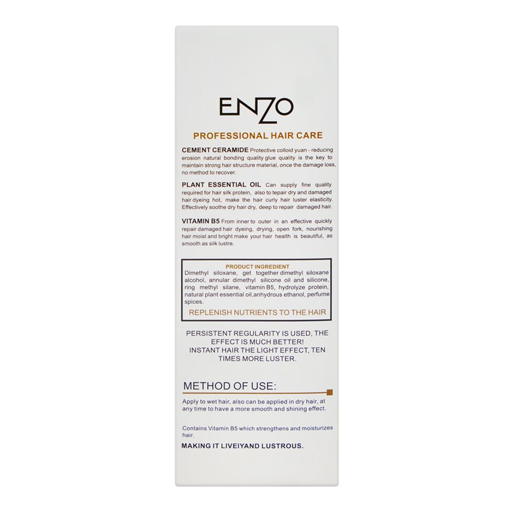 Enzo Keratin Hair Serum 100ml - Image 4