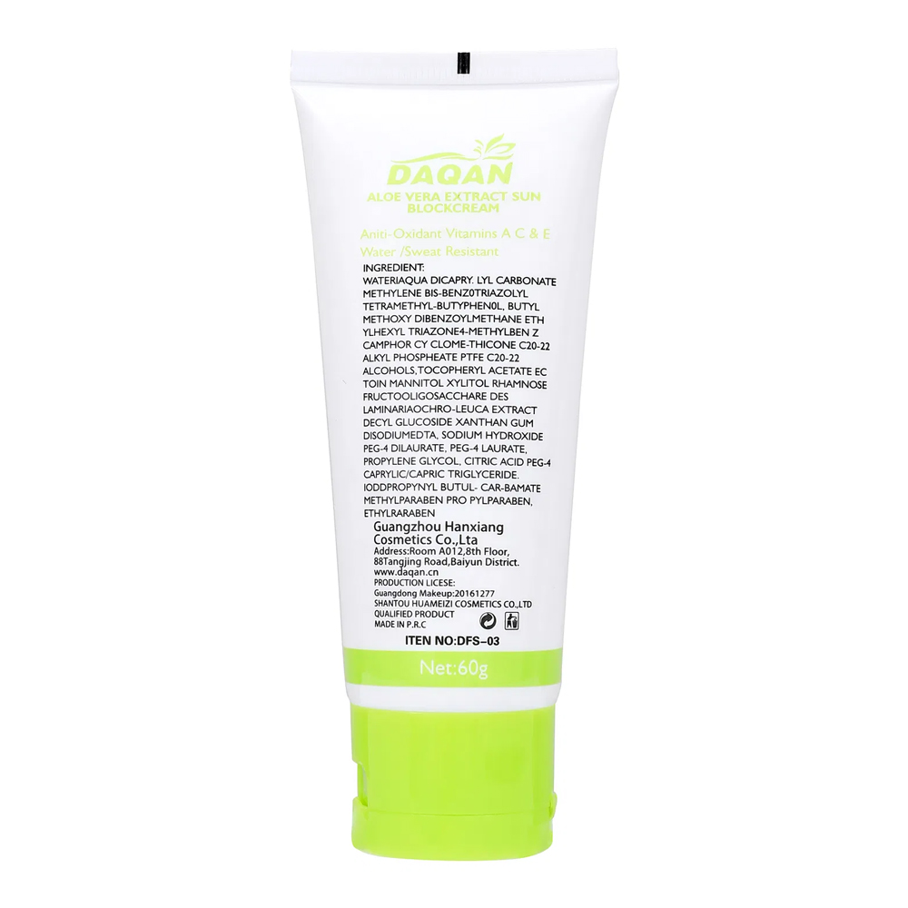 Daqan Lightweight SPF 65 Aloe Vera Face Sunscreen 60g - Image 2