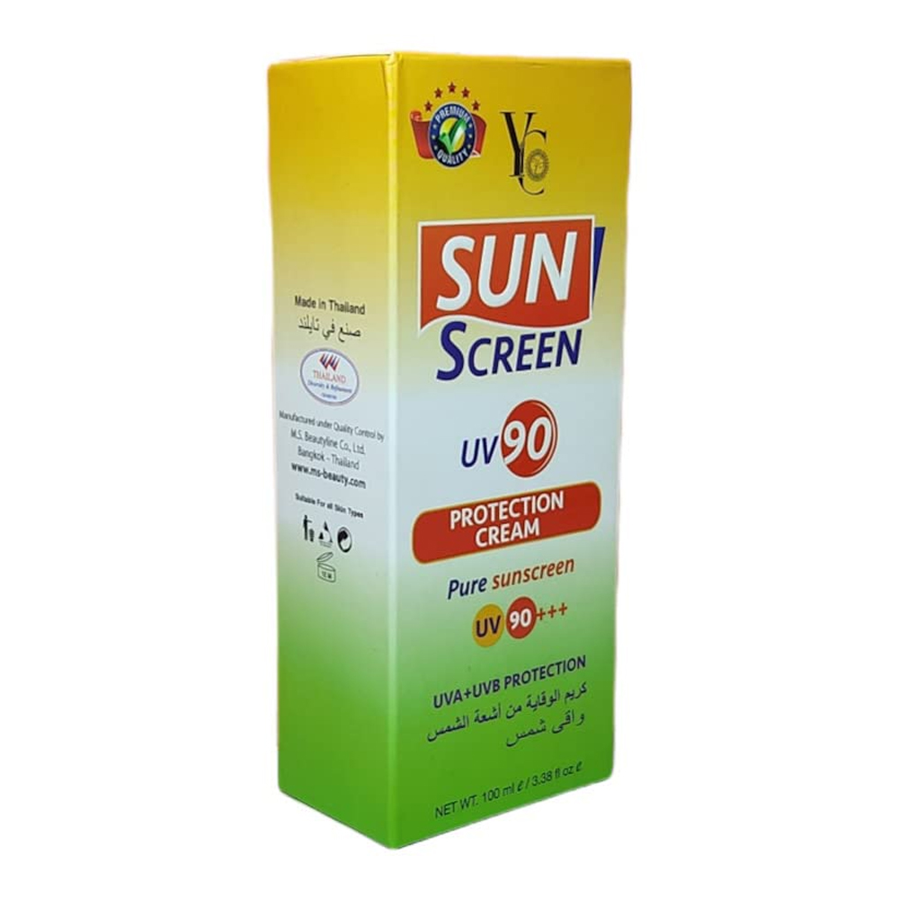 YC Sun Screen UV 90 Protection Cream 100ml - Image 4