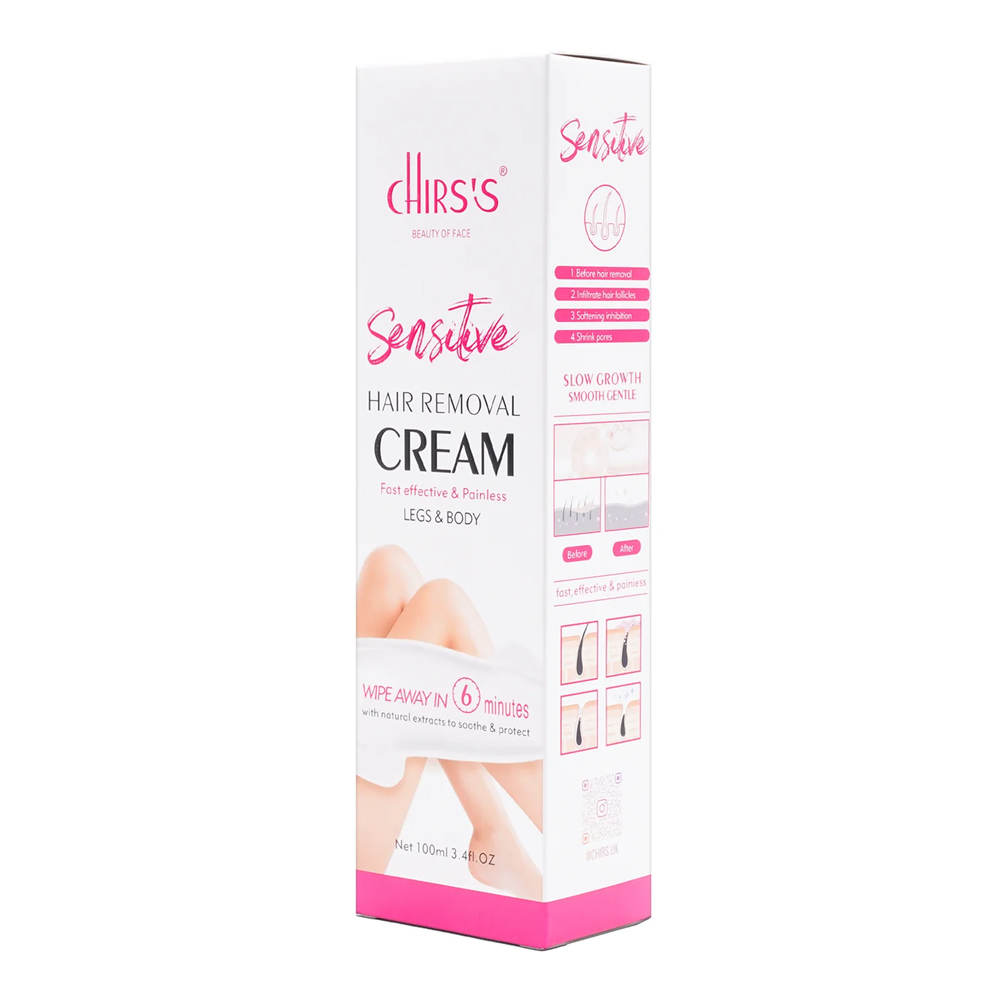Chirs's Sensitive Hair Removal Cream Fast Effective & Painless For Legs & Body 100ml - Image 3