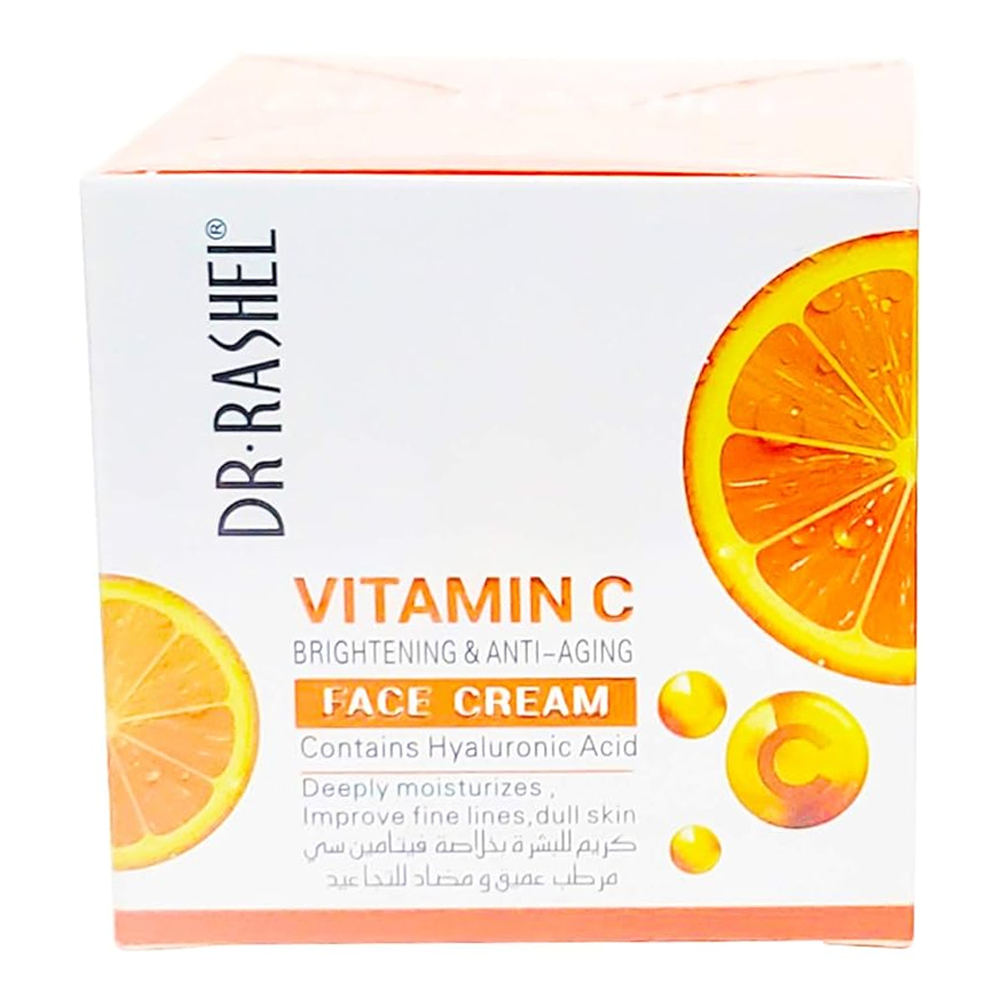 Dr.Rashel Vitamin C Brightening & Anti Aging Face Cream Powered By Hyaluronic Acid 50g - Image 2