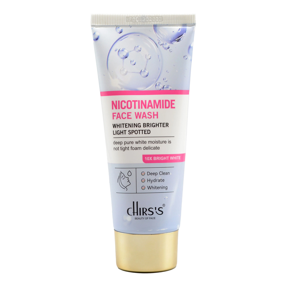 Chirs's Nicotinamide Face Wash Whitening Brighter Light Spotted 100g