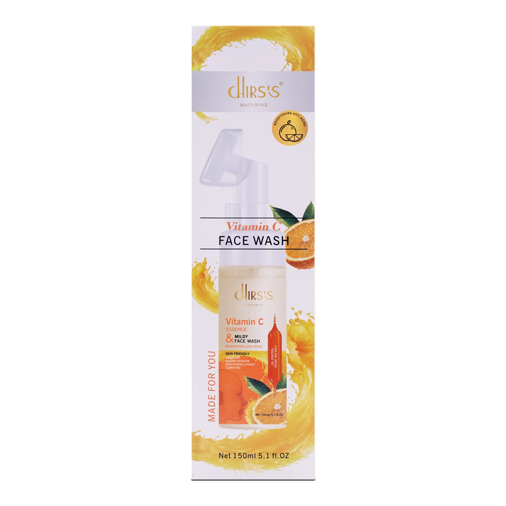 Chirs's Vitamin C Face Wash Brightening & Anti Aging Cleansing Mousse 150ml - Image 2