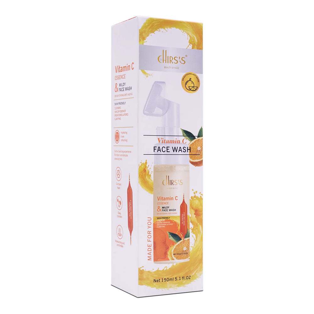 Chirs's Vitamin C Face Wash Brightening & Anti Aging Cleansing Mousse 150ml - Image 3