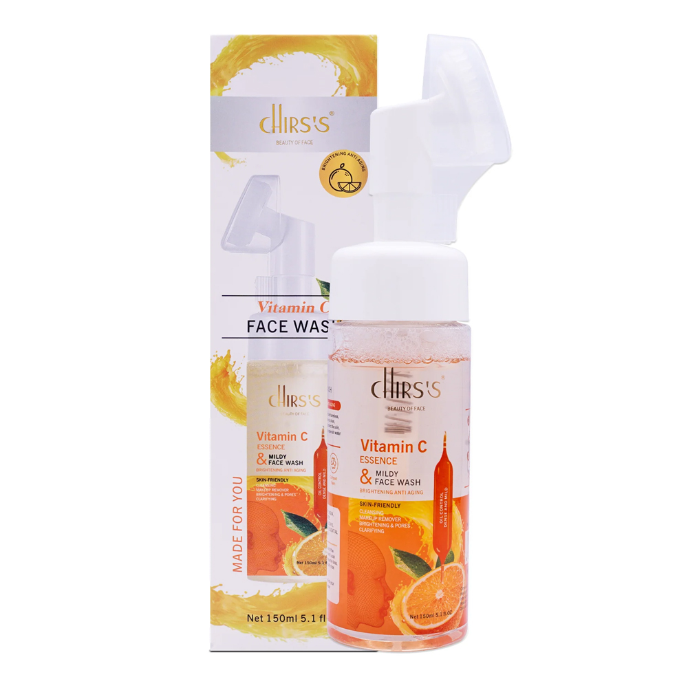 Chirs's Vitamin C Face Wash Brightening & Anti Aging Cleansing Mousse 150ml - Image 4